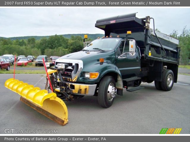 2007 Ford F650 Super Duty XLT Regular Cab Dump Truck in Forest Green Metallic