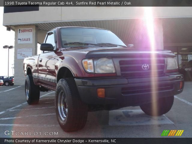 1998 Toyota Tacoma Regular Cab 4x4 in Sunfire Red Pearl Metallic