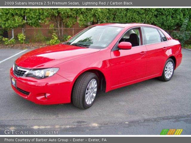 2009 Subaru Impreza 2.5i Premium Sedan in Lightning Red