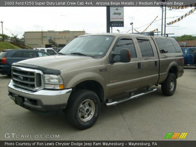 2003 Ford F250 Super Duty Lariat Crew Cab 4x4 in Arizona Beige Metallic