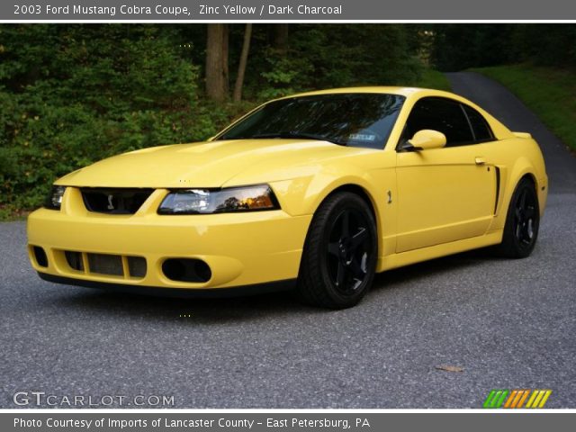 2003 Ford Mustang Cobra Coupe in Zinc Yellow