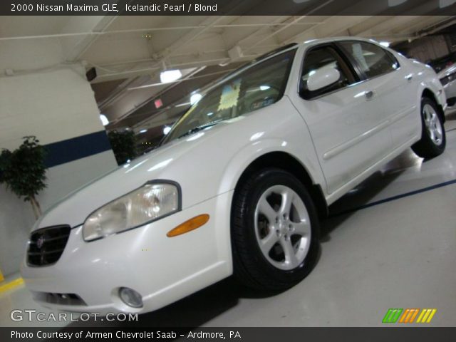 2000 Nissan Maxima GLE in Icelandic Pearl