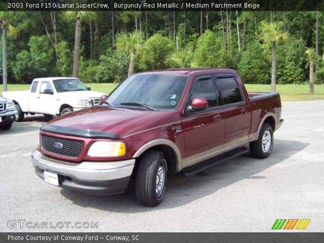 2003 Ford F150 Lariat SuperCrew in Burgundy Red Metallic