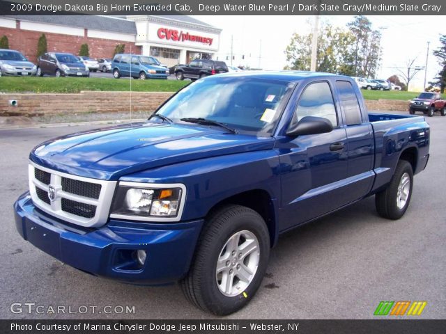 2009 Dodge Dakota Big Horn Extended Cab in Deep Water Blue Pearl