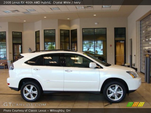 2008 Lexus RX 400h AWD Hybrid in Crystal White