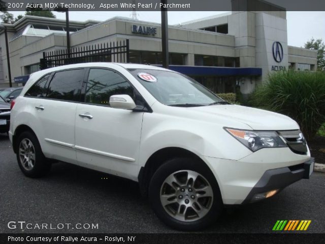 2007 Acura MDX Technology in Aspen White Pearl