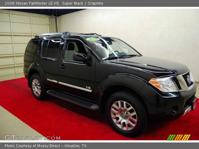 2008 Nissan Pathfinder LE V8 in Super Black