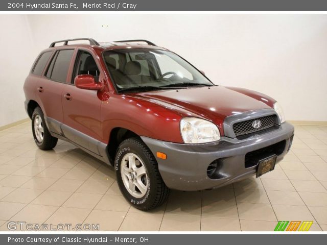 2004 Hyundai Santa Fe  in Merlot Red