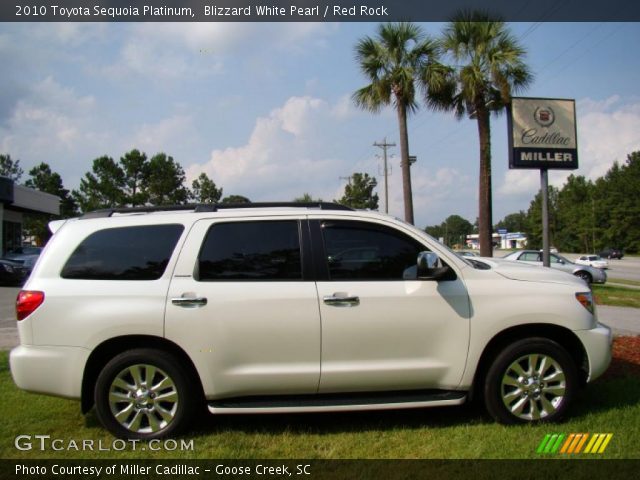 2010 Toyota Sequoia Platinum in Blizzard White Pearl