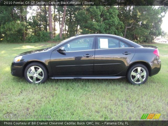 2010 Pontiac G6 GT Sedan in Carbon Black Metallic