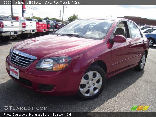 2009 Kia Spectra EX Sedan in Spicy Red Metallic