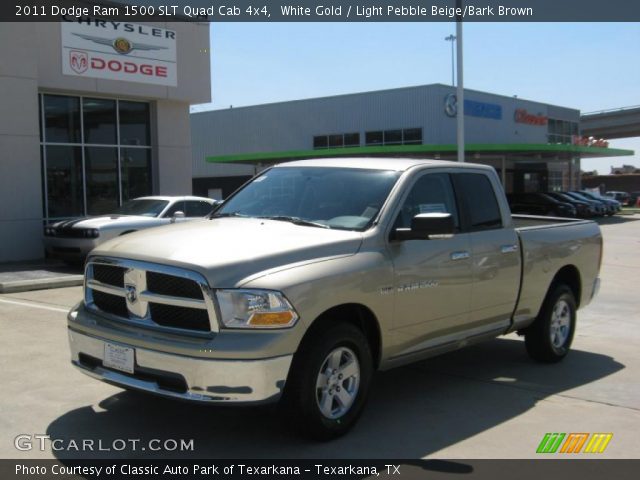 2011 Dodge Ram 1500 SLT Quad Cab 4x4 in White Gold
