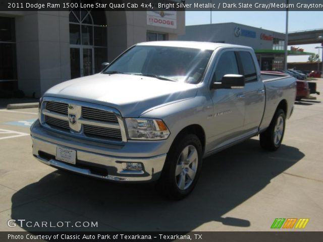 2011 Dodge Ram 1500 Lone Star Quad Cab 4x4 in Bright Silver Metallic