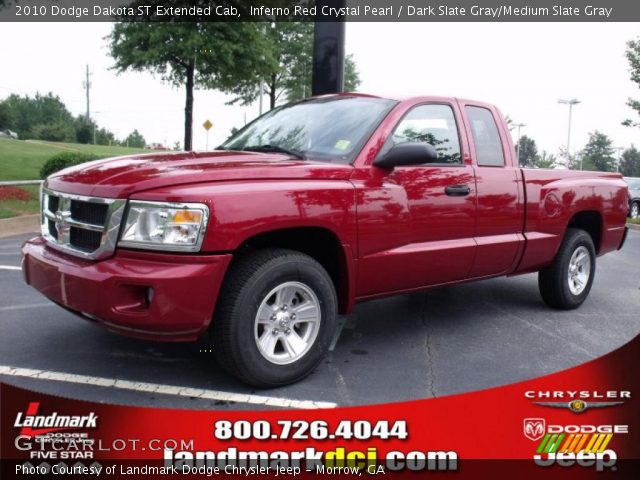 2010 Dodge Dakota ST Extended Cab in Inferno Red Crystal Pearl