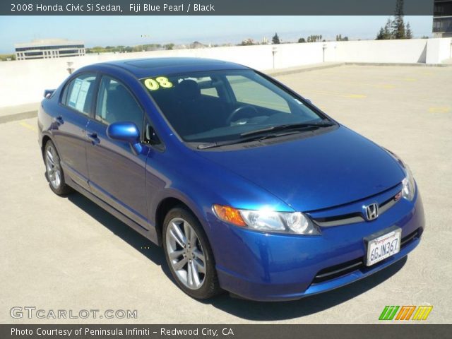 2008 Honda Civic Si Sedan in Fiji Blue Pearl