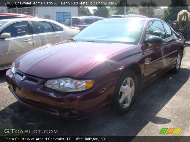2003 Chevrolet Monte Carlo SS in Berry Red Metallic
