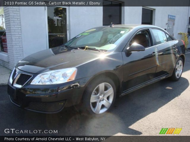 2010 Pontiac G6 Sedan in Carbon Black Metallic