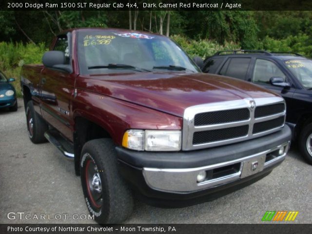 2000 Dodge Ram 1500 SLT Regular Cab 4x4 in Dark Garnet Red Pearlcoat