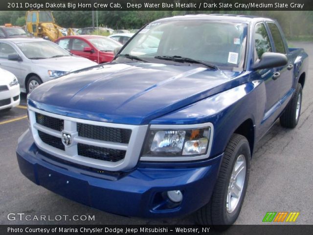 2011 Dodge Dakota Big Horn Crew Cab in Deep Water Blue Metallic