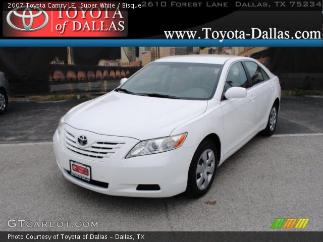 2007 Toyota Camry LE in Super White