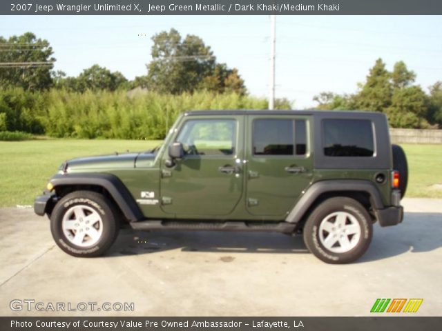 2007 Jeep Wrangler Unlimited X in Jeep Green Metallic