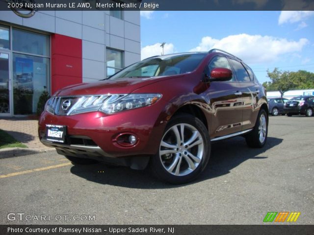 2009 Nissan Murano LE AWD in Merlot Metallic