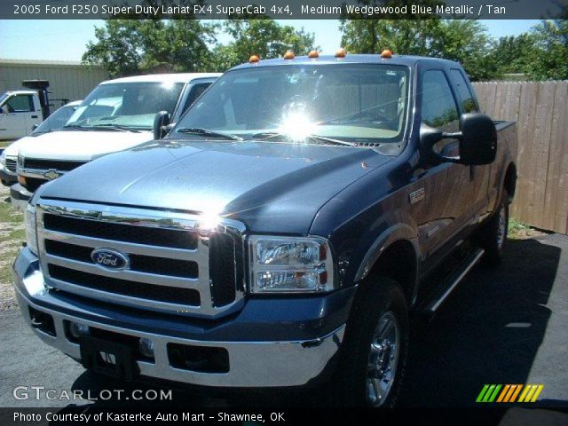 2005 Ford F250 Super Duty Lariat FX4 SuperCab 4x4 in Medium Wedgewood Blue Metallic