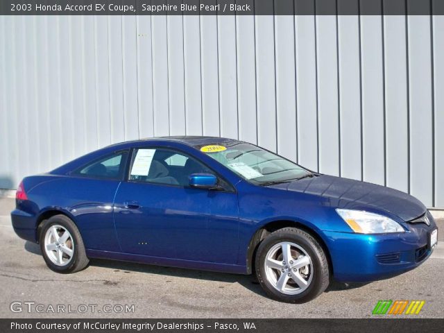 2003 Honda Accord EX Coupe in Sapphire Blue Pearl
