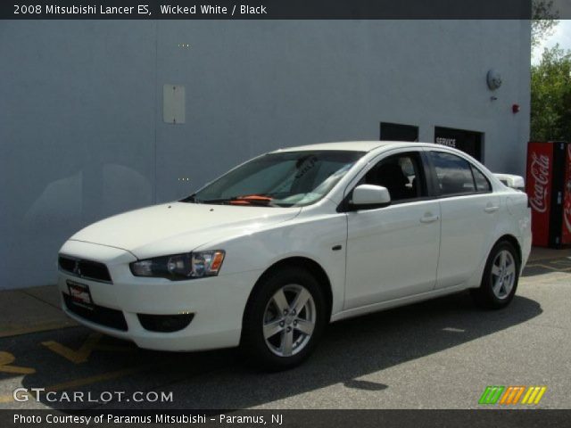 2008 Mitsubishi Lancer ES in Wicked White