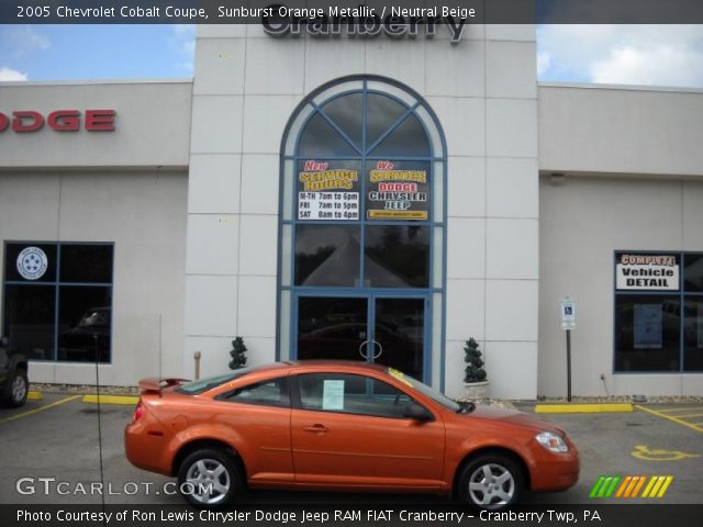 2005 Chevrolet Cobalt Coupe in Sunburst Orange Metallic