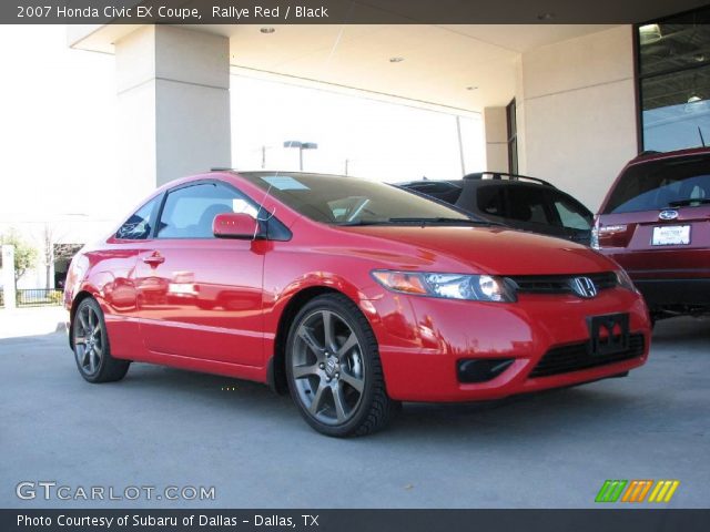 2007 Honda Civic EX Coupe in Rallye Red
