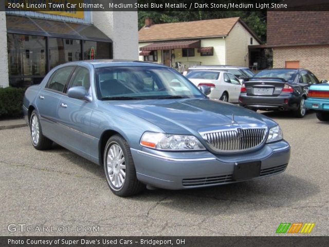 2004 Lincoln Town Car Ultimate in Medium Steel Blue Metallic