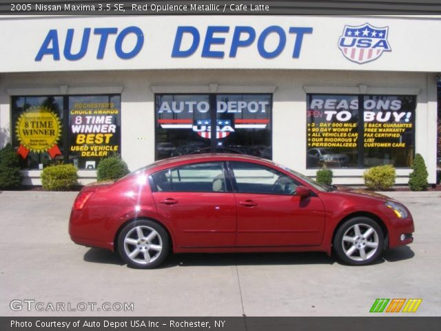 2005 Nissan Maxima 3.5 SE in Red Opulence Metallic
