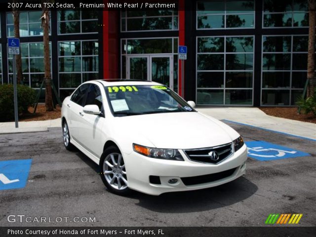 2007 Acura TSX Sedan in Premium White Pearl