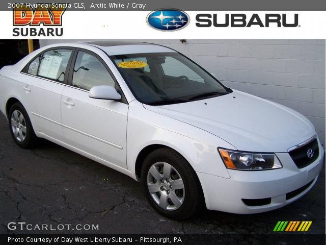 2007 Hyundai Sonata GLS in Arctic White