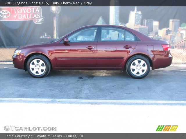 2008 Hyundai Sonata GLS in Dark Cherry Red