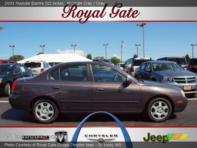 2003 Hyundai Elantra GLS Sedan in Midnight Gray