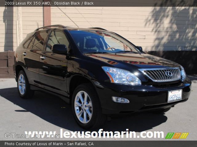 2009 Lexus RX 350 AWD in Obsidian Black