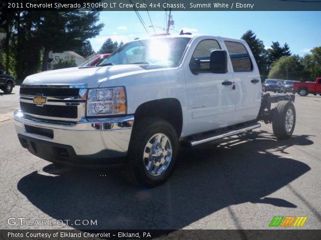 2011 Chevrolet Silverado 3500HD LT Crew Cab 4x4 Chassis in Summit White