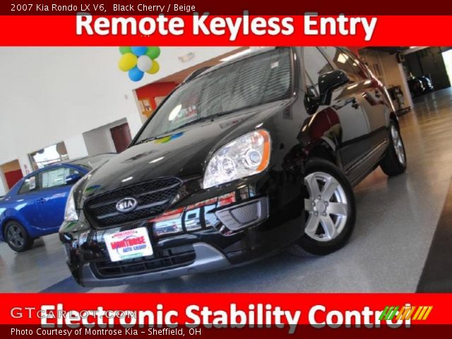 2007 Kia Rondo LX V6 in Black Cherry