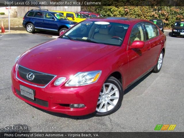 2006 Lexus GS 300 AWD in Matador Red Mica