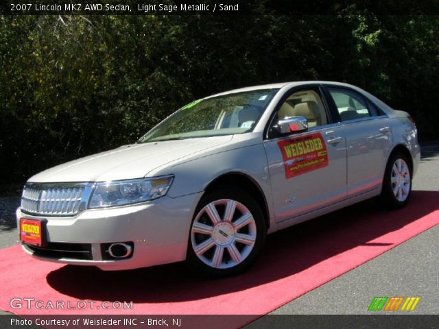 2007 Lincoln MKZ AWD Sedan in Light Sage Metallic