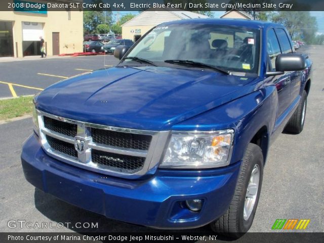 2008 Dodge Dakota SLT Crew Cab 4x4 in Electric Blue Pearl