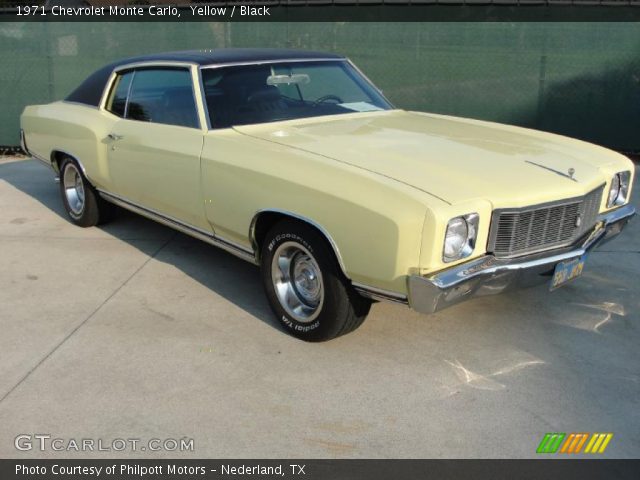 1971 Chevrolet Monte Carlo  in Yellow