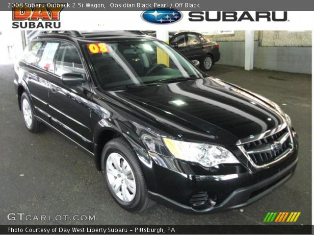 2008 Subaru Outback 2.5i Wagon in Obsidian Black Pearl