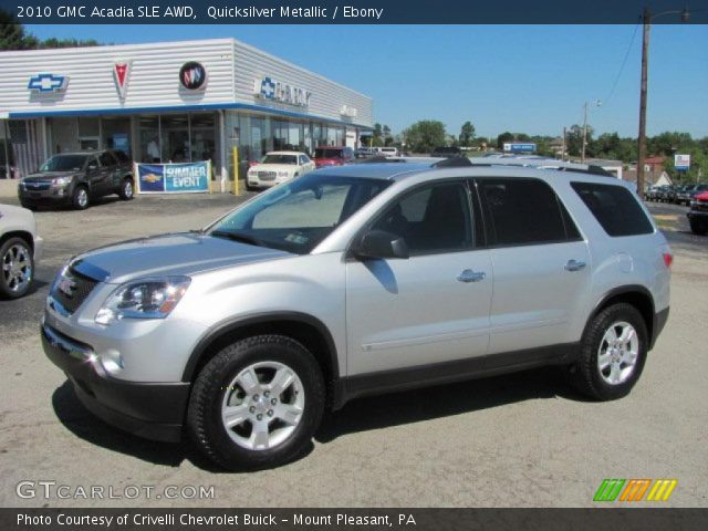 2010 GMC Acadia SLE AWD in Quicksilver Metallic