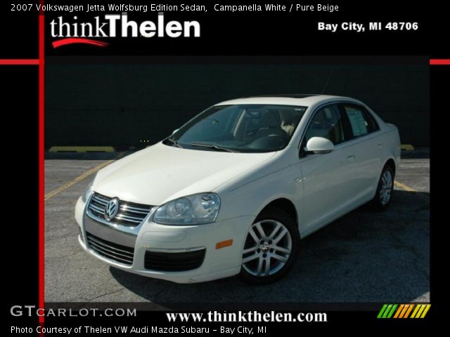 2007 Volkswagen Jetta Wolfsburg Edition Sedan in Campanella White