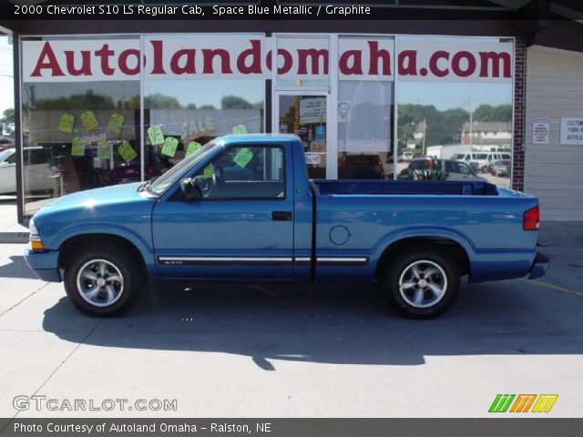 2000 Chevrolet S10 LS Regular Cab in Space Blue Metallic