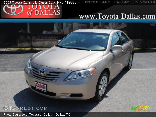2007 Toyota Camry LE in Desert Sand Mica