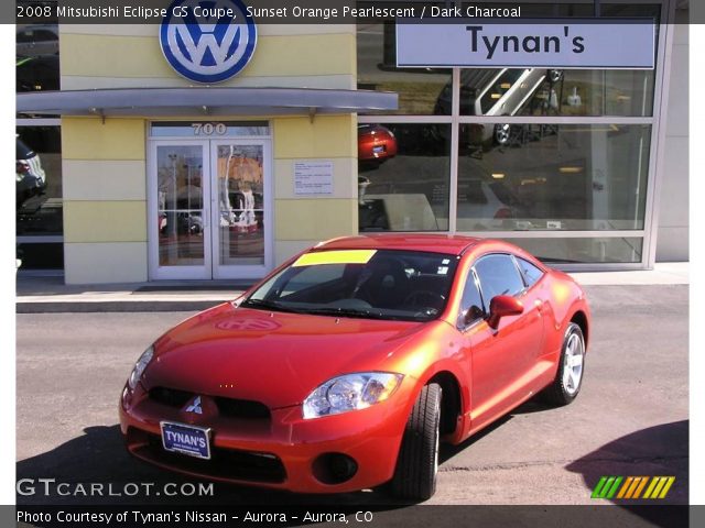 2008 Mitsubishi Eclipse GS Coupe in Sunset Orange Pearlescent